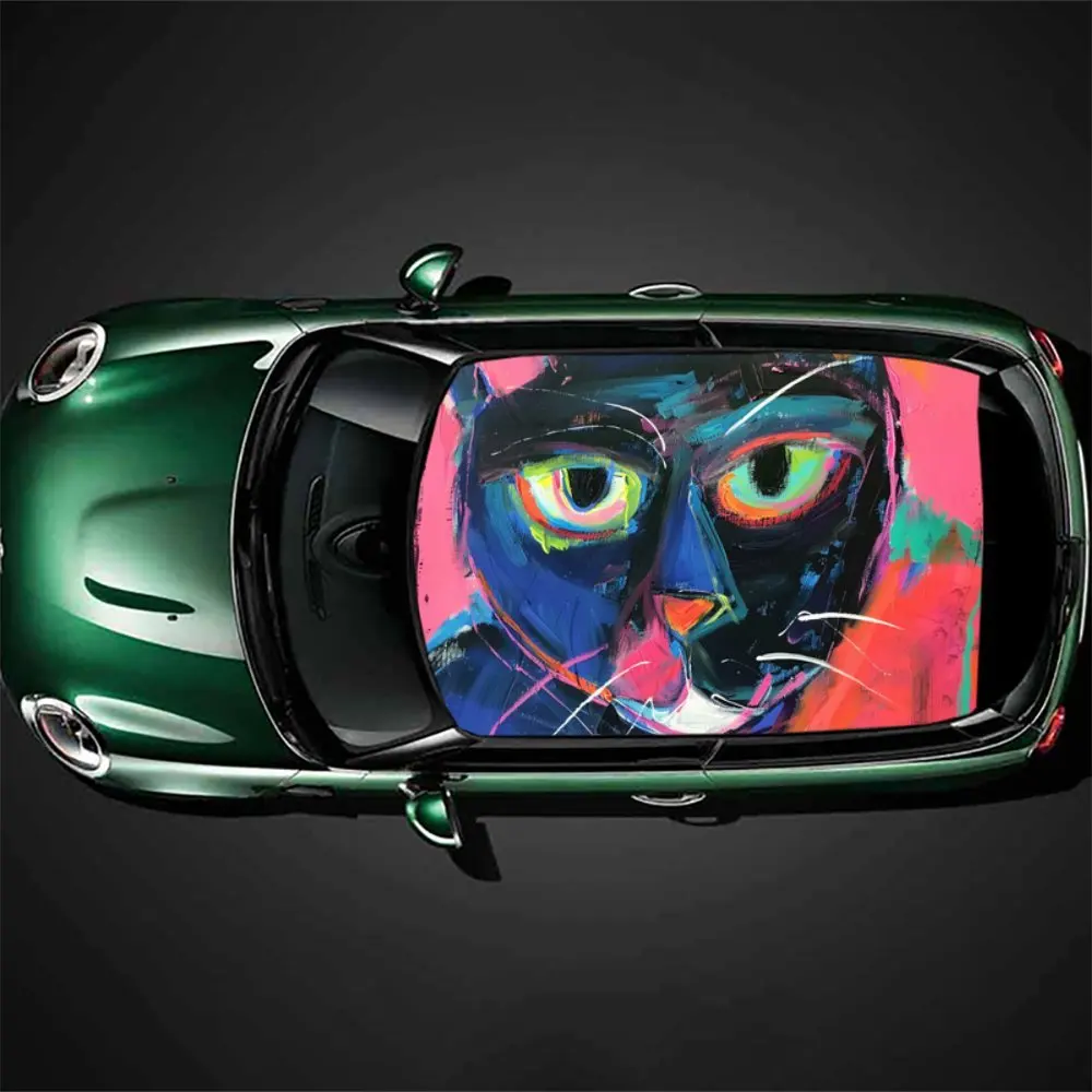 

Наклейка на крышу автомобиля, виниловая упаковка, подходит для большинства автомобилей; дизайн без пузырей, самоклеящаяся и прочная наклейка из ПВХ.