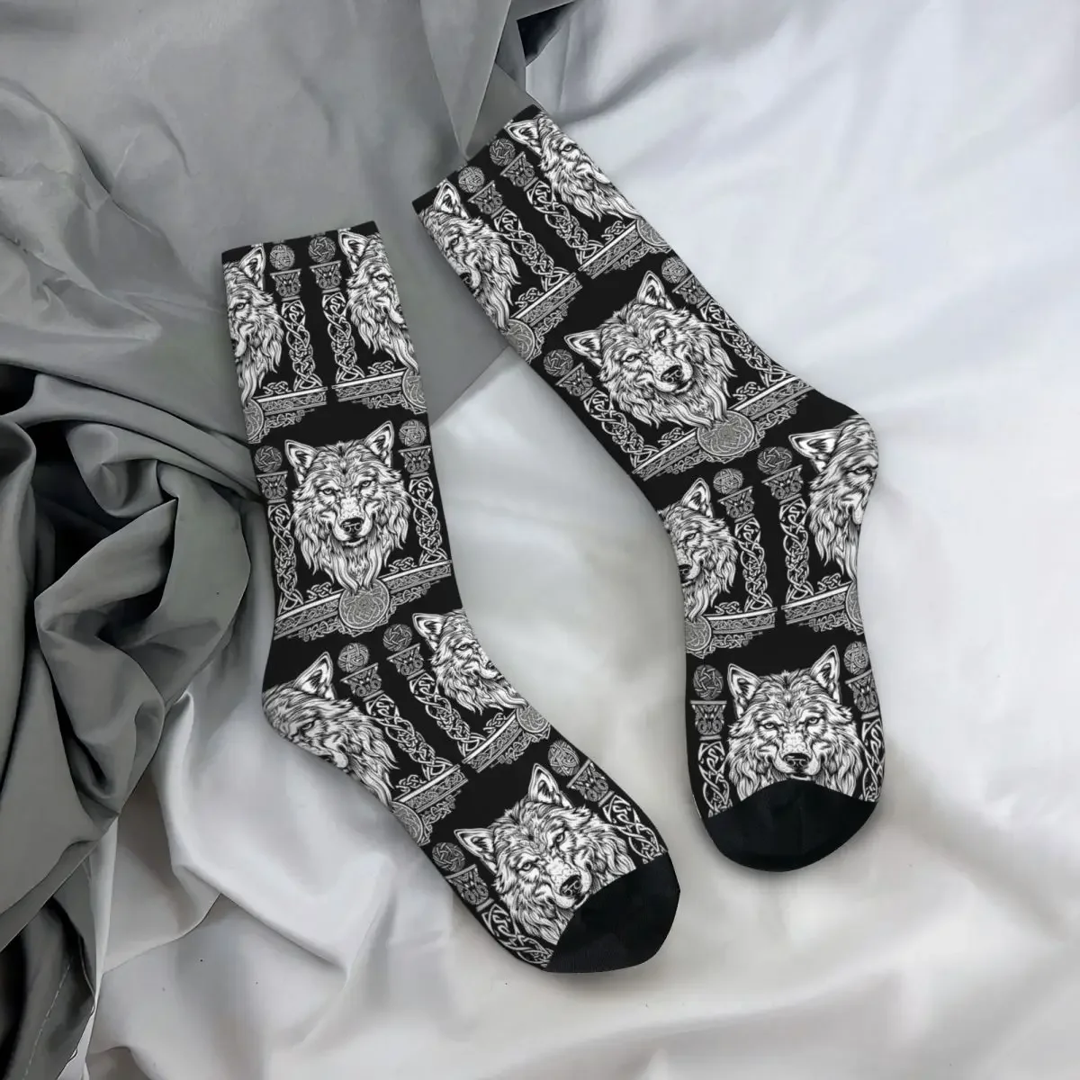 

All Seasons Crew Stockings Norse Nordic Viking Celtic Socks Casual Long Socks for Men Women Valentine's Day Gifts