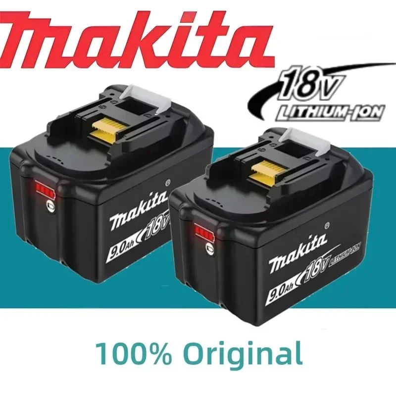 large capacity 100% Original Makita 18V 5/6/9Ah battery suitable for angle grinder Powerful Tool Battery +charger