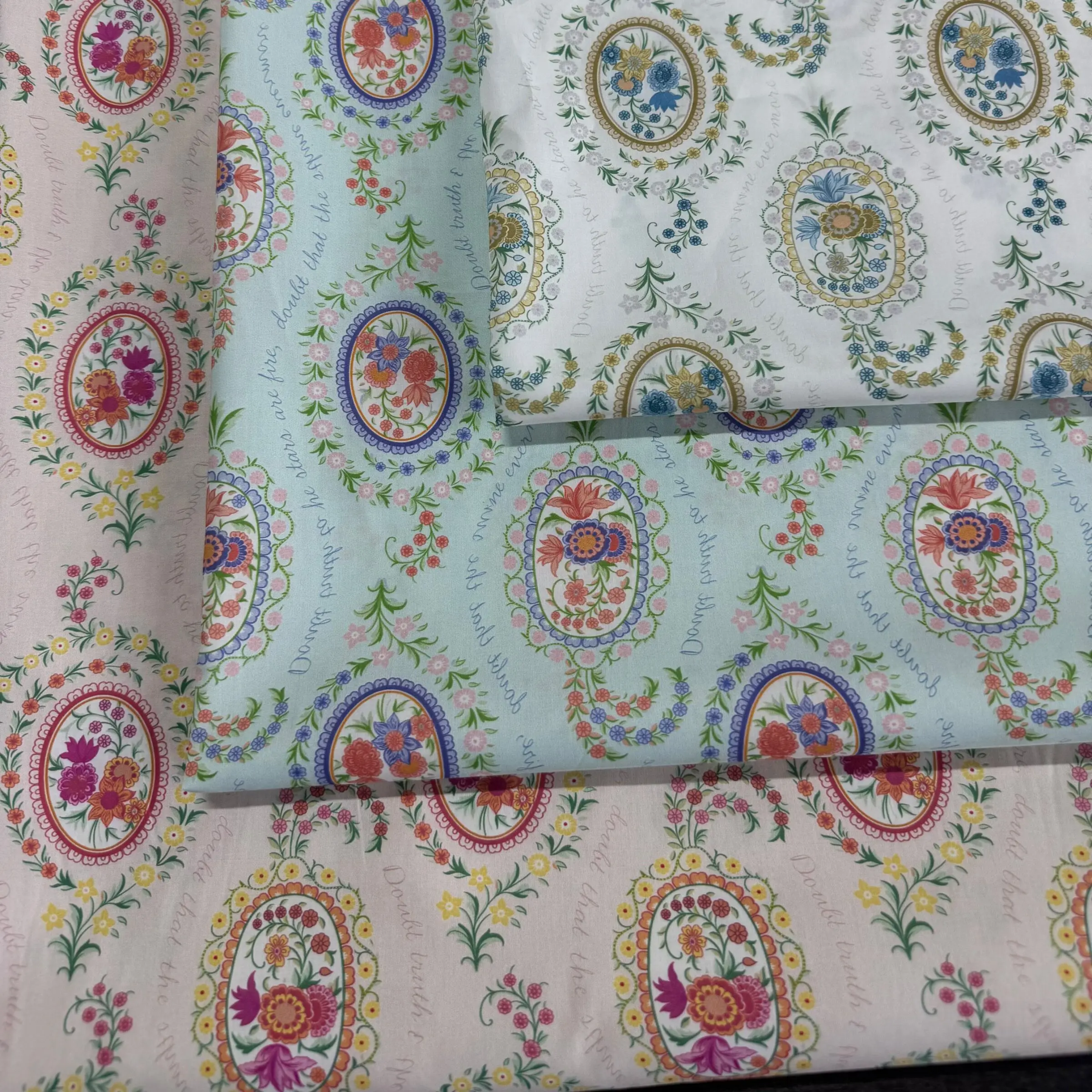 

100x150cm Liberty LOVE POME Floral Long Staple Cotton Fabric, Tela Algodon Telas Para Costura Sewing Supplies