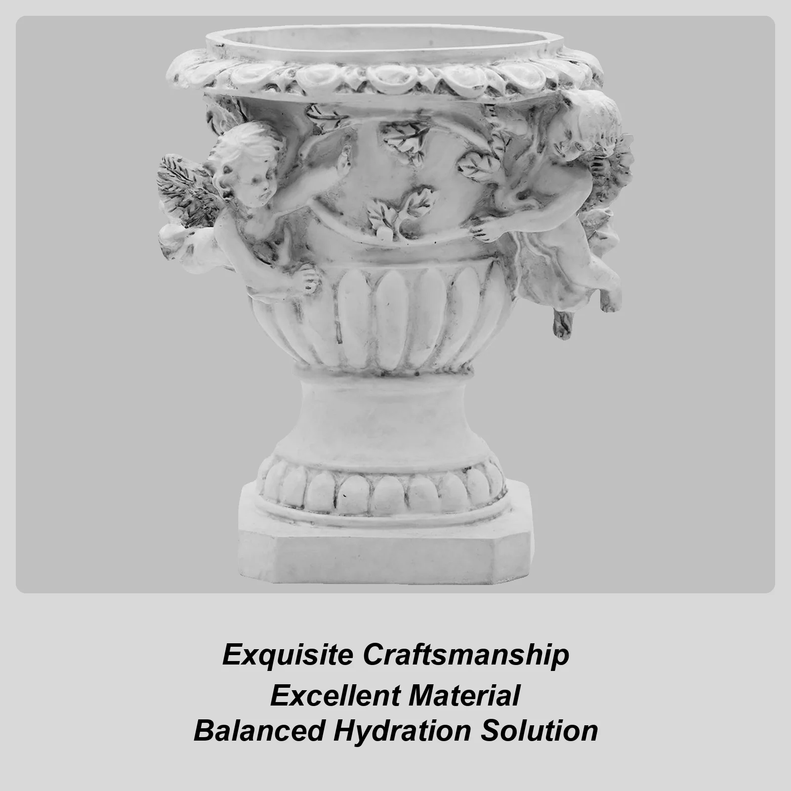 

Angel Planter Pot Flower Pot Decor Resin Lovely Container with Drainage Hole for Indoor Outdoor Garden Balcony Home Porch Cactus