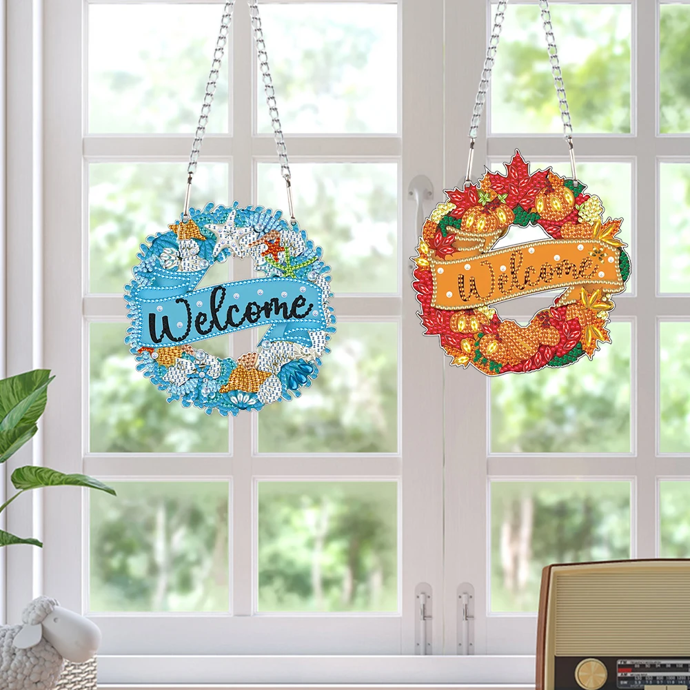 

2D/плоские подвесные алмазные художественные наборы «сделай сам», специальная форма, алмазная художественная подвеска, набор алмазной живописи, подвесное искусство для домашнего декора