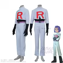 Game Team Rocket Cosplay Jessie Musashi James Kojirou Costume Halloween Anime Accessories Wig Full Set Roleplay Cos Sportwear - AliExpress 200000532