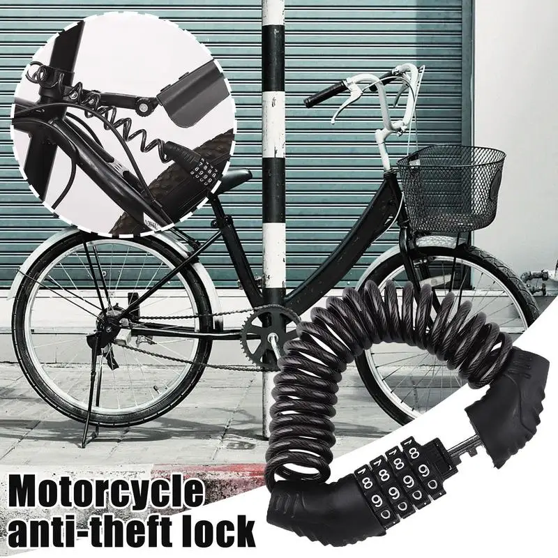 For Refer To Description  Motorcycle Locks Anti Theft Motorcycle Lock Wire Lock Safety Lock Scooter Lock Combination Portable