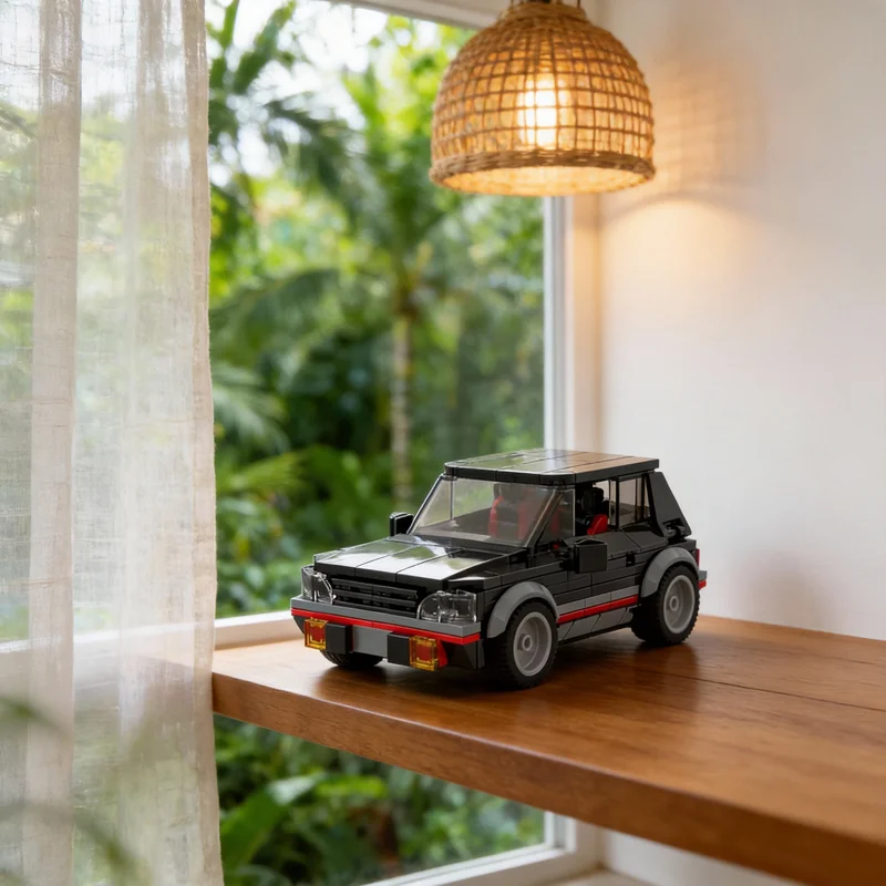 261pcs MOC Peugeot GTI 8 Studs Wide Hot Hatch City Champions Model Building Blocks Small Decor, Home Decor For Son Holiday Gift