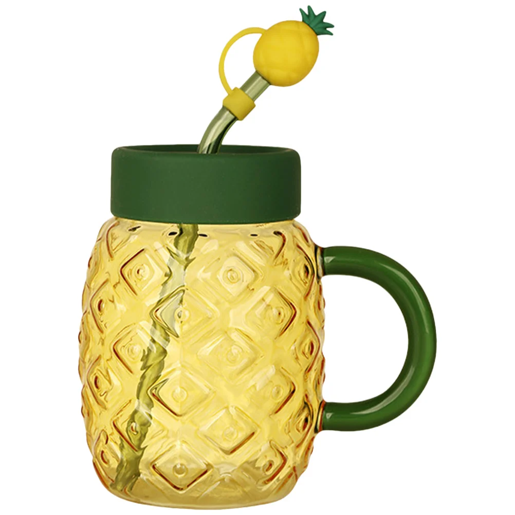 

Pineapple Cup Party Straw Hawaii Themed Decorative Fruit Shaped Drinking Cup for Luau Beach Party Cocktail Juice Beverage