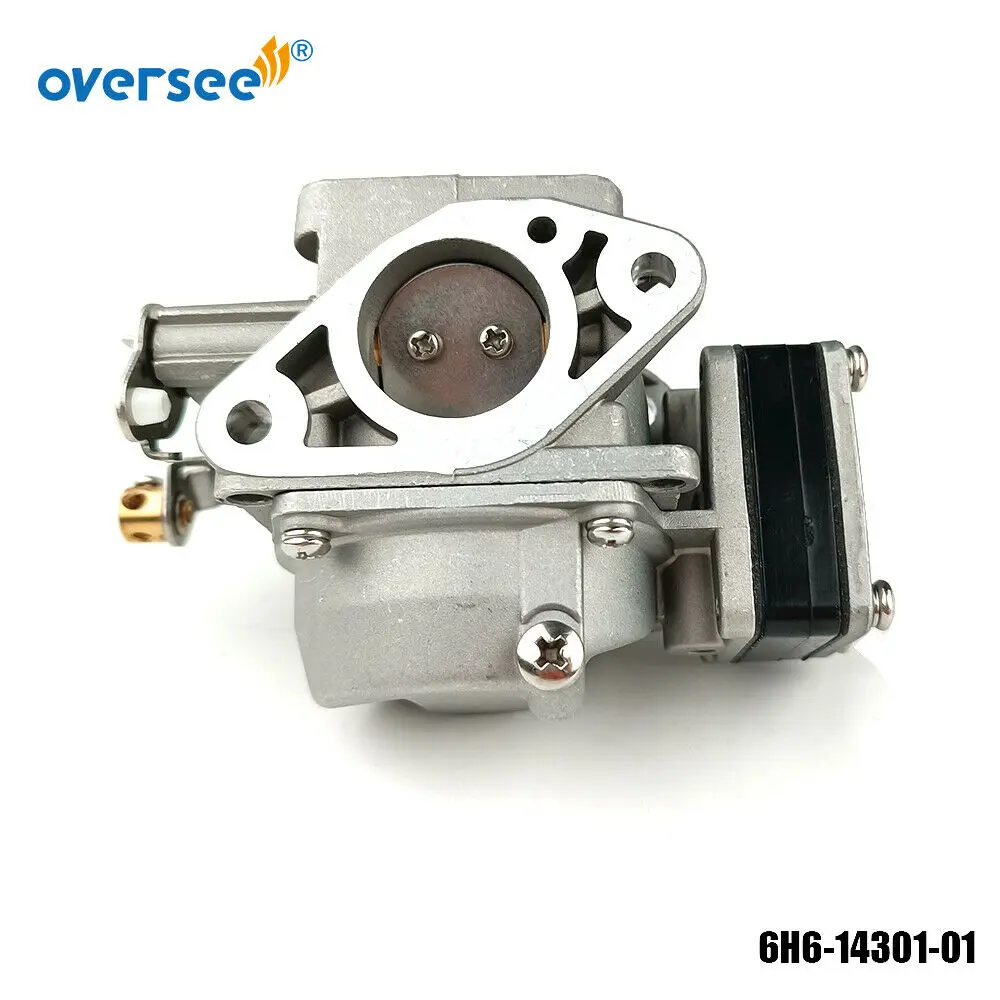 

6H6-14301-01 Carburetor For Yamaha 2-Stroke 6HP 6C Outboard Engine Boat Motor Aftermarket Parts 6H6-14301 6H6-14301-10