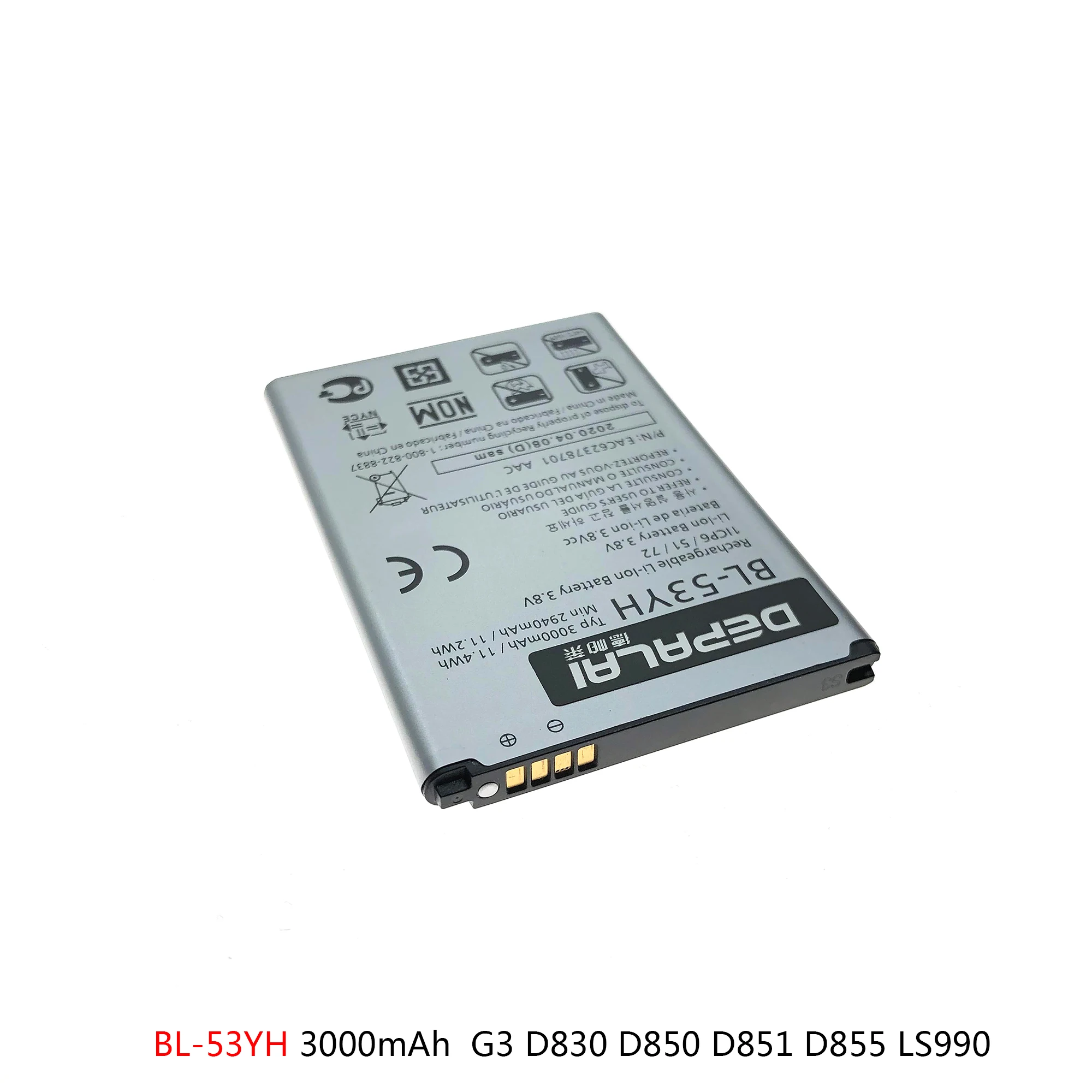 BL-53YH BL-51YF BL-42D1F Battery For LG Optimus G3 G4 G5 D830 D850 D851 LS990 H815 H818 H810 VS987 US992 H820 F700 Batteries