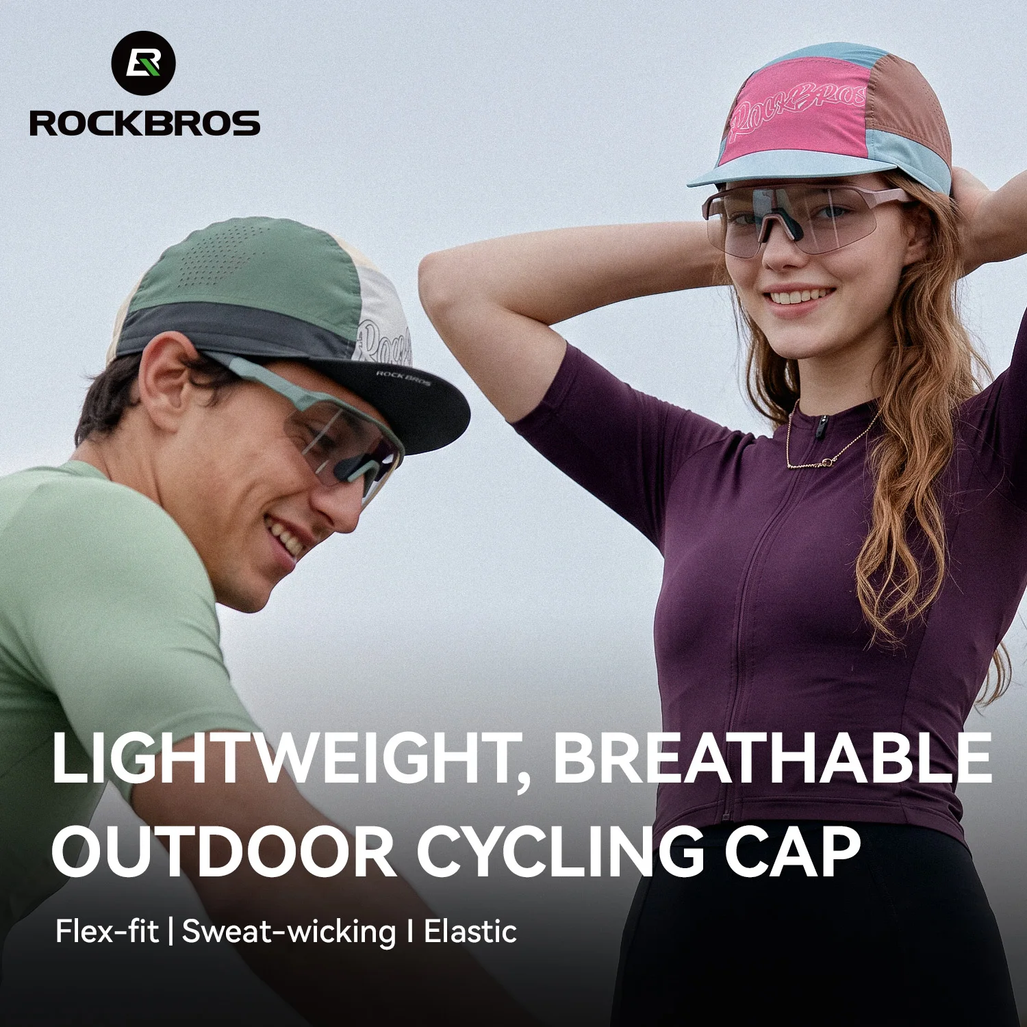 ROCKBROS Bicycle Caps Sun Protection Outdoor Sports Bike Baseball Cap Helmet Hat Lining Men Women Breathable Cycling Caps view 3