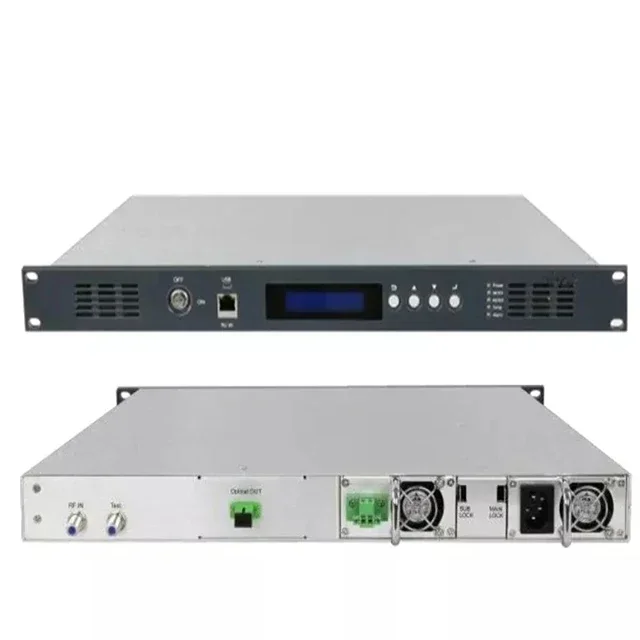 1550nm  CATV Optical Transmitter 25km 10dbm  Dual Power TX1550nm Direct Internal  Modulation Transmisor Optico