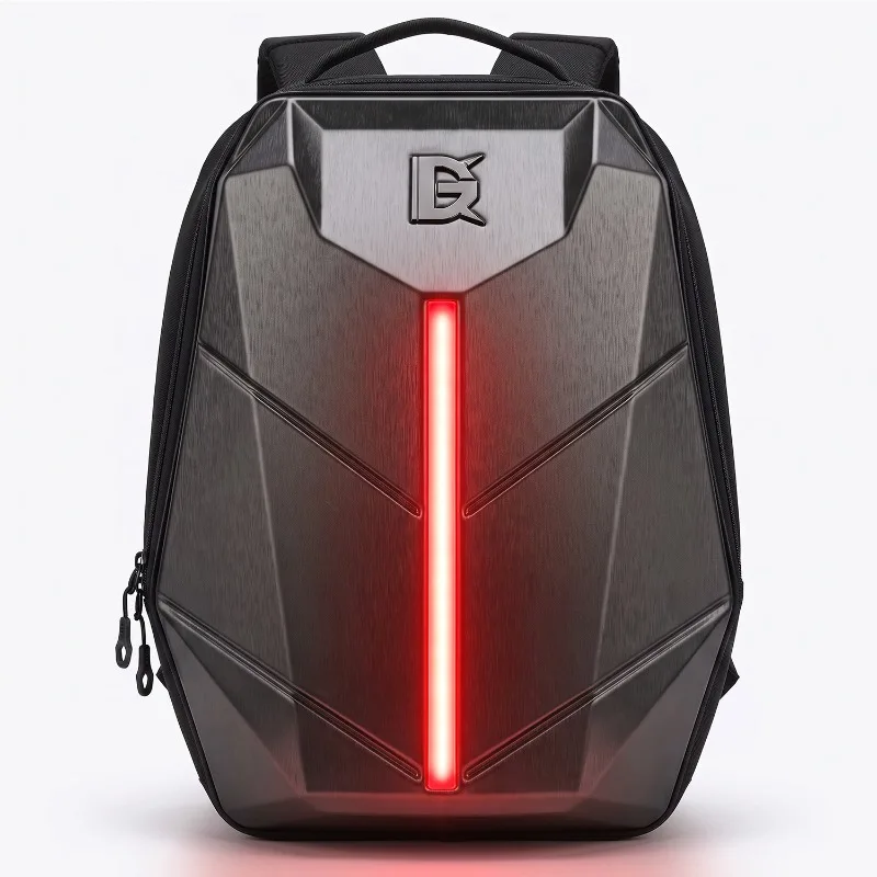 LED Lights Motorcycle Riding Backpack Backpack Knight Locomotive Bag Men Women Motorcycle Travel Hard Shell Helmet Bag
