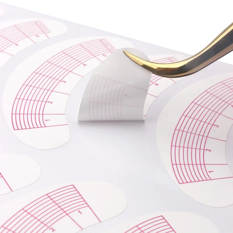 70 paia di adesivi per mappatura ciglia sotto i suggerimenti per il posizionamento degli occhi Adesivo per la pratica dell'estensione delle ciglia Cuscinetti per gli occhi Strumenti per toppe di carta