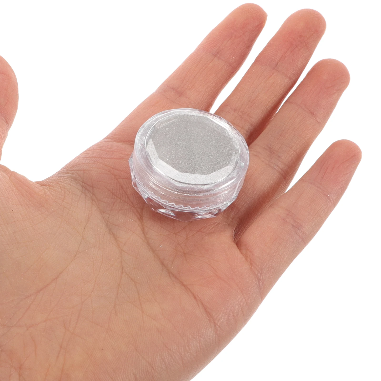 

Nail Sequins White Glitter Gel Polish Decoration Crystal Foil Mirror Plastic Nail Art Supplies Ultra Thin Silver