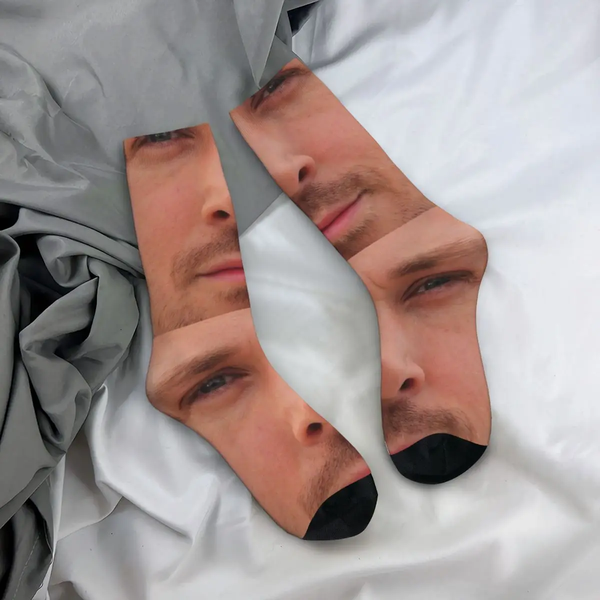 Ryan Gosling Stockings Face Meme Graphic Trendy Socks Autumn Anti Slip Socks Ladies Skateboard Quality Socks