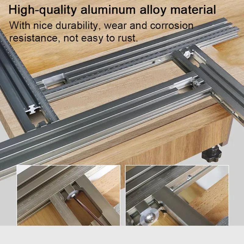 Rail  Track Woodworking Rail  System Trimming Machine Milling Slot Engraving  Rail Auxiliary  Track