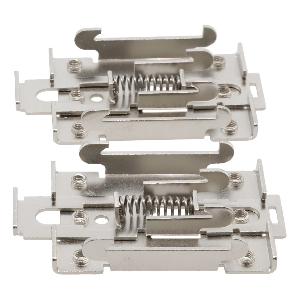 Clip Relay Mounting Rail Mount Bracket 35mm 80*44mm Accessories Metal Professional Single-phase Sliver Solid State