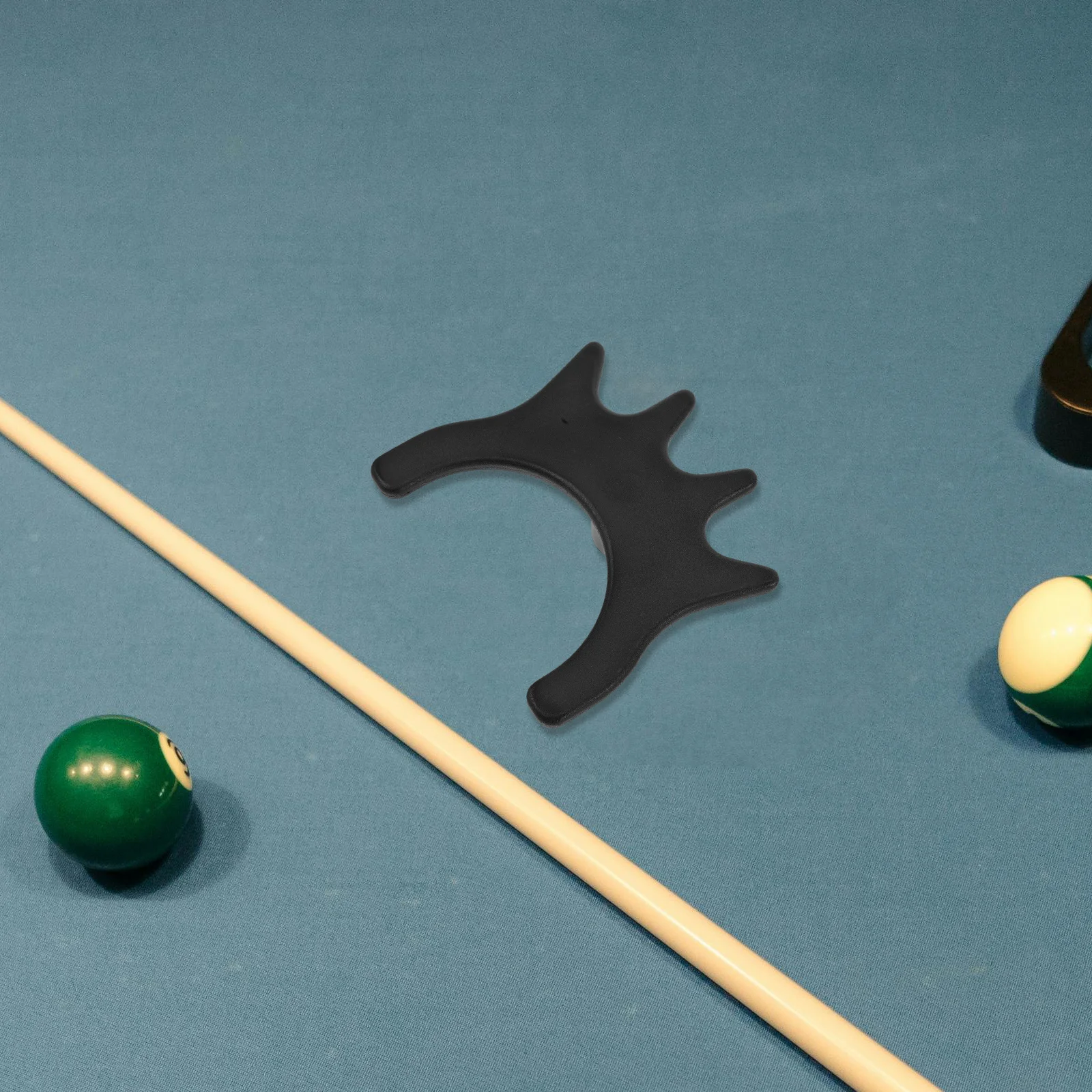 

2Pcs Black Plastic Billiard Cue Bridge Head Essential Pool Accessories for Accurate Shots Portable Cue Stick Support Gear