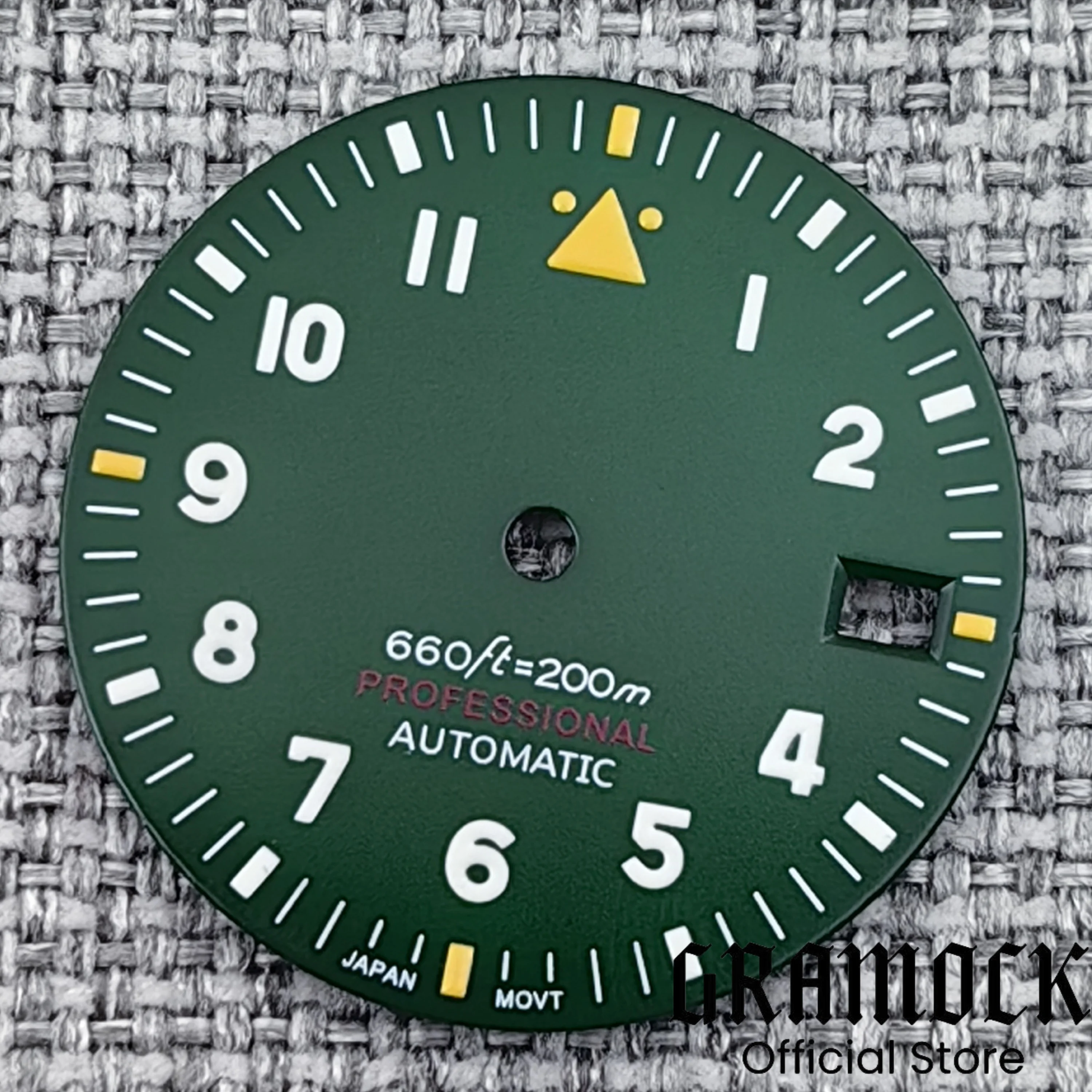 Gramock New 2025 29mm Green Blue White Black Pilot Style Watch Dial C3 Green Luminous Fit NH PT MZ Movement Watch Parts for Mod