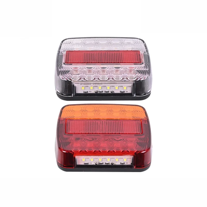 26LED Car Truck LED Rear Tail Light 12V/24V Waterproof Warning Lamp for Trailer Caravans