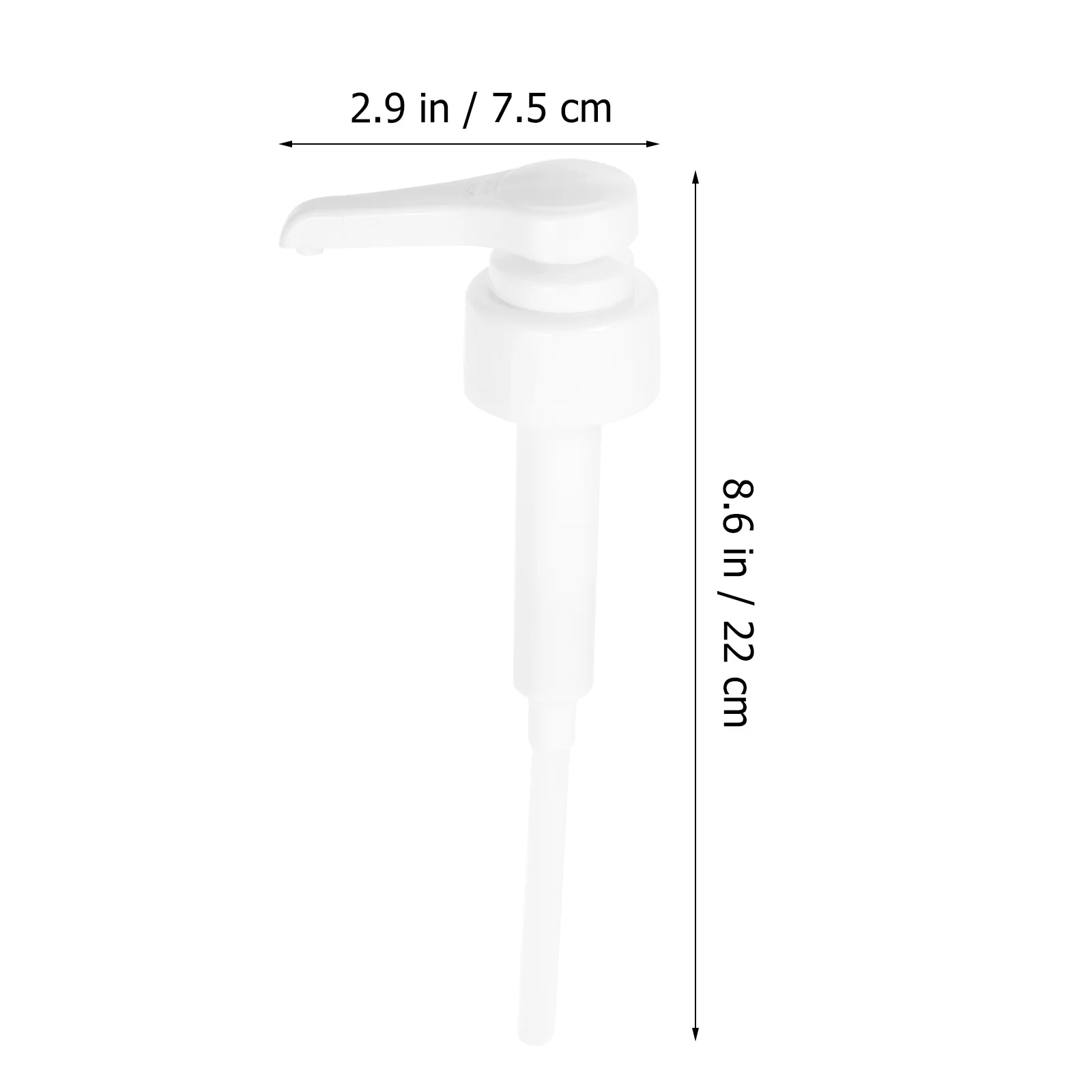 

2Pcs Universal Quantitative Pump Head Syrup Bottle Dispenser Replacement Pump for Beverage Shampoo Syrup Dispensing Head