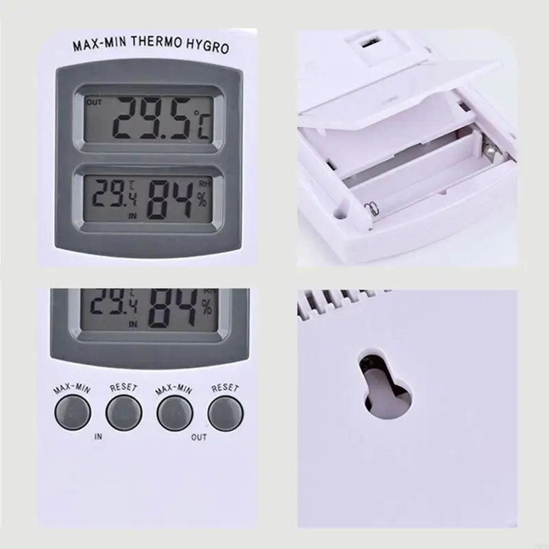 T8UC Indoor Outdoor Thermometer Hygrometer Hanging/Desktop Dormitory Bedroom