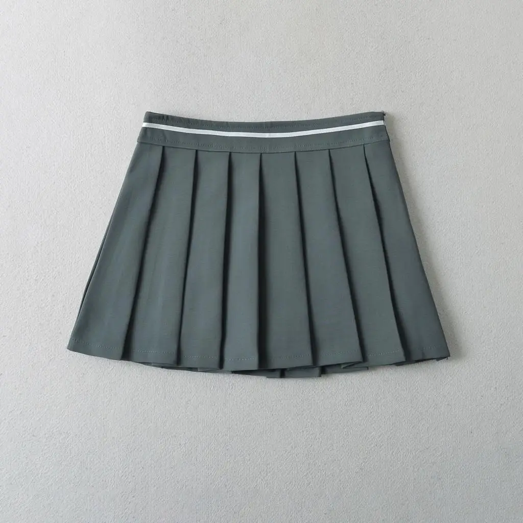 Black mini skirts 2k clothes kawaii cute skirts Summer vintage  white skirts for women front bow ite micro skirts pleated pink image 3