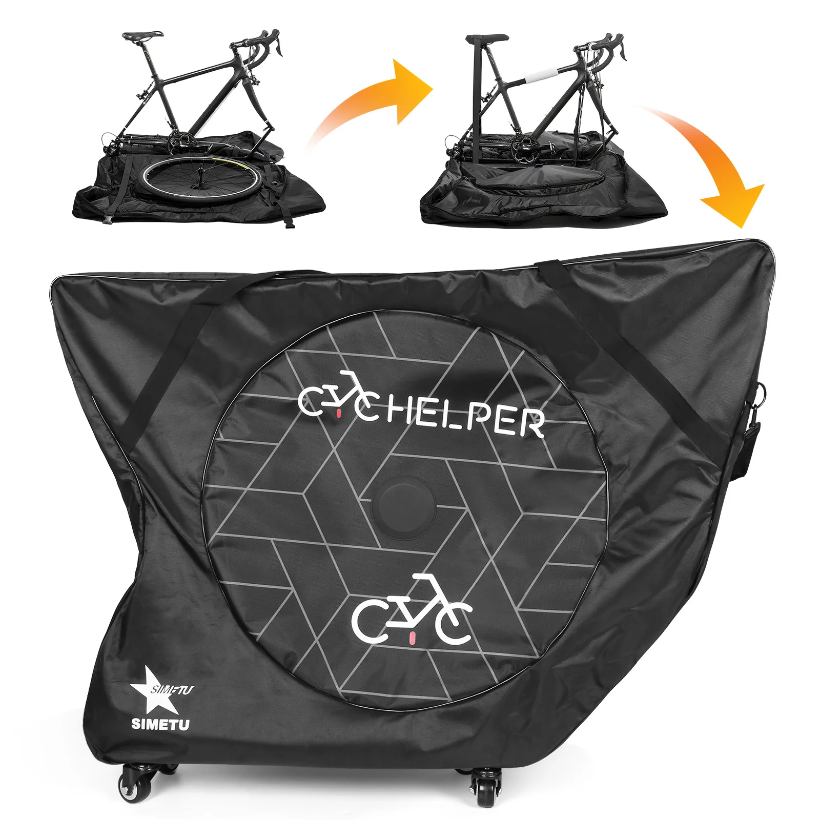 

Bicycle Package Bag with Wheels Bike Protection Bag Kit Bicycles Storing Carry Bags for Off-Road/Mountain Bike/Freestyle Riding