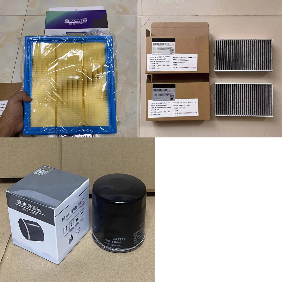 3PCS Sets Automotive Engine Air Filter Carbin Filter Oil Filter for BYD Formula Leopard 5 1.5T 2023 2024