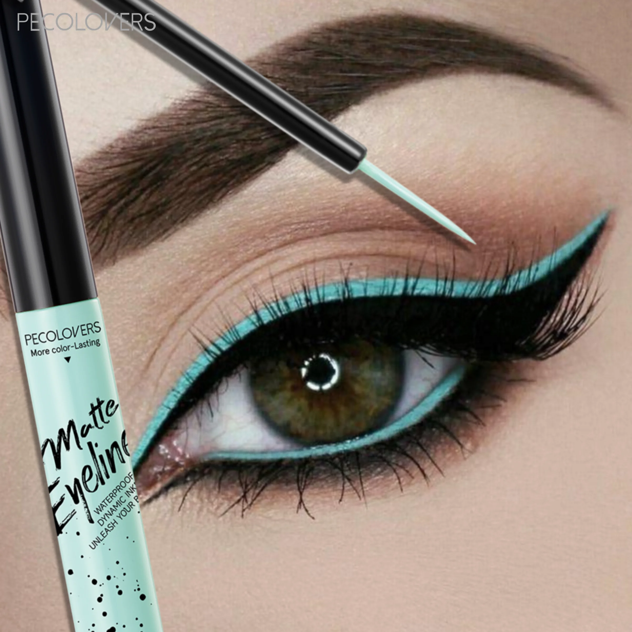 Colorful Liquid Eyeliner Ultra Fine Felt Tip Quick Dry Smudge Proof High Pigment Pastel Candy Shades Fantasy Eye Makeup