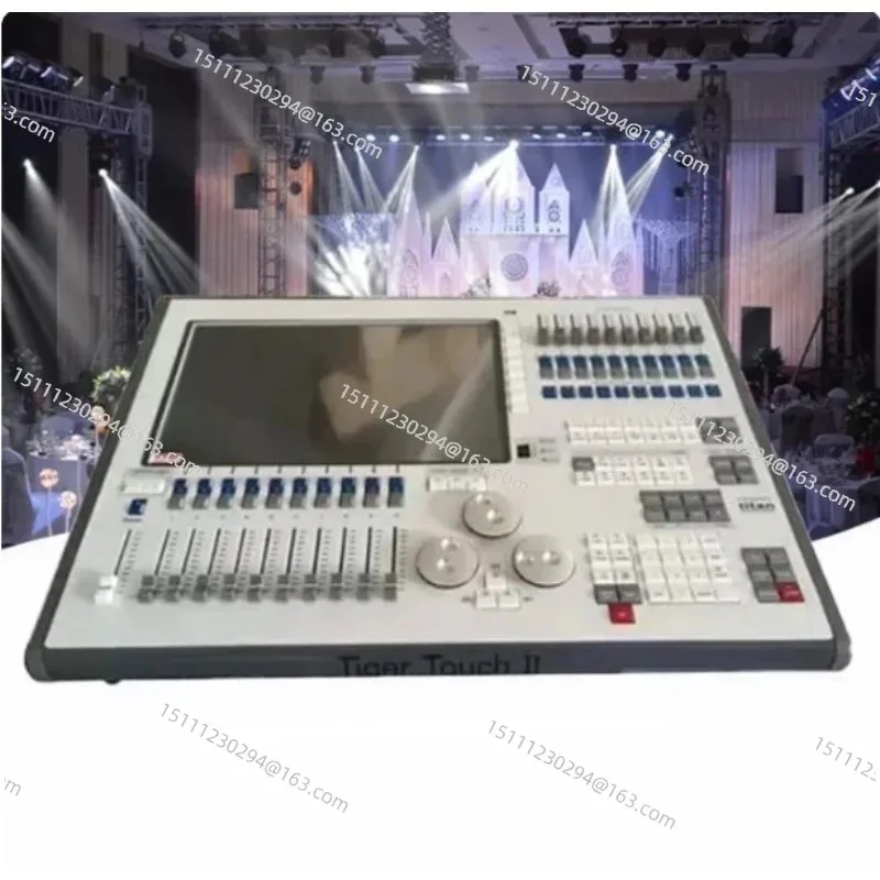 Touch II DMX512 Lighting Controller, Professional Stage Light Console with Flight Case for Club Disco Show