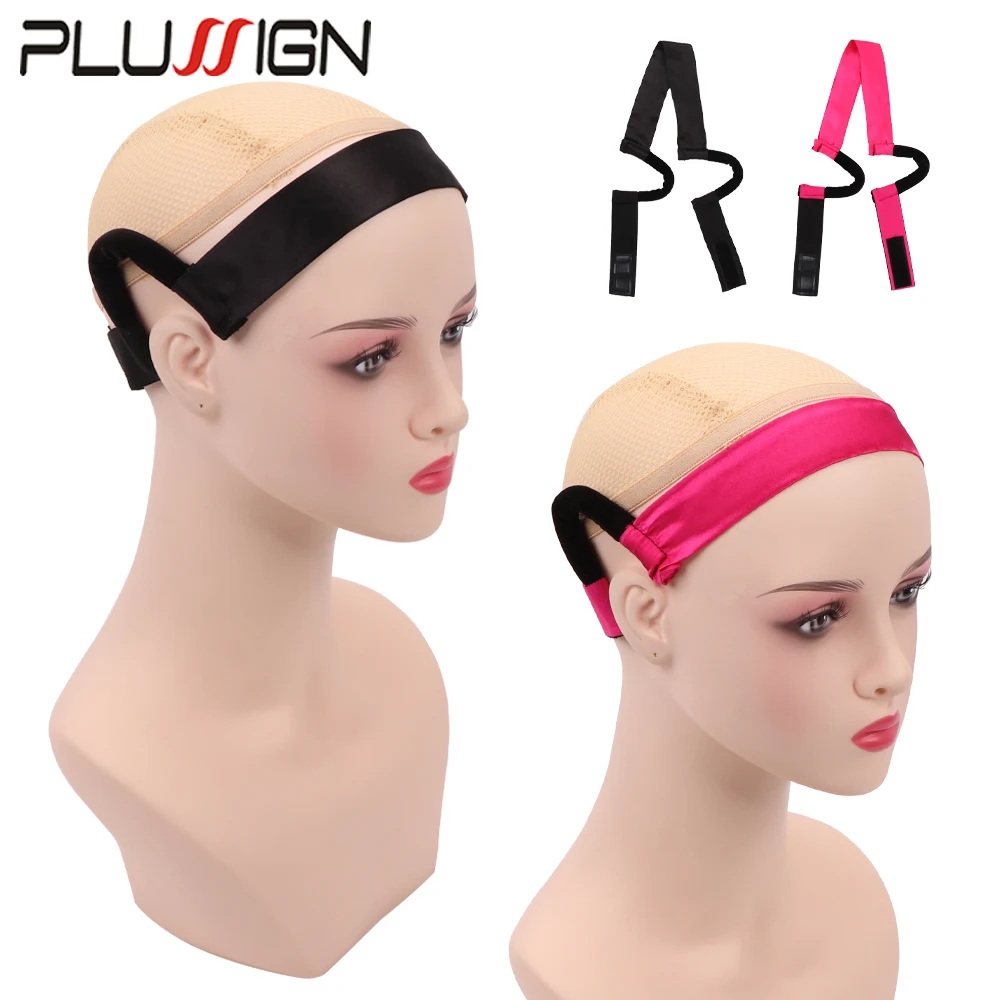 1/2/3Pcs Comfortable Thin Wig Band For Lace Front Ear Free Headbands For Women Lace Melting Satin Wig Band With Ear Hanger