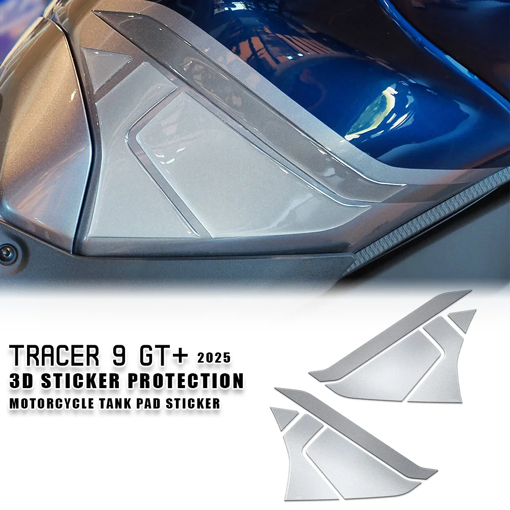 

For Tracer 9GT Plus 2025 Tank pad protector Tracer 9 GT+ Accessories Motorcycle 3D Sticker Oil Tank Traction Pad