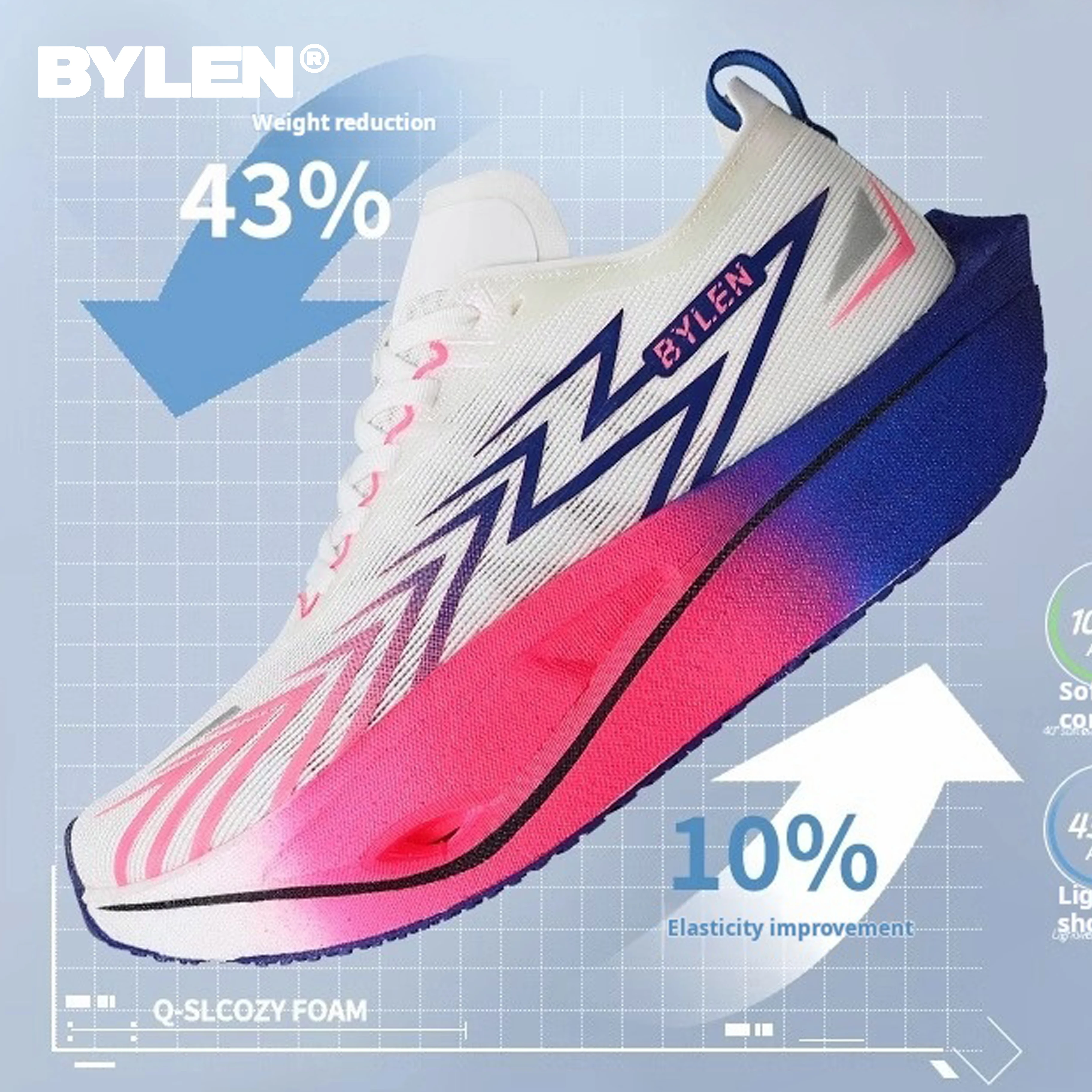 

BYLEN Speed 3.0 2025 New Ultra-light Running Shoes Sports High Quality Full Palm Carbon Plate Cushioning Marathon Sneakers