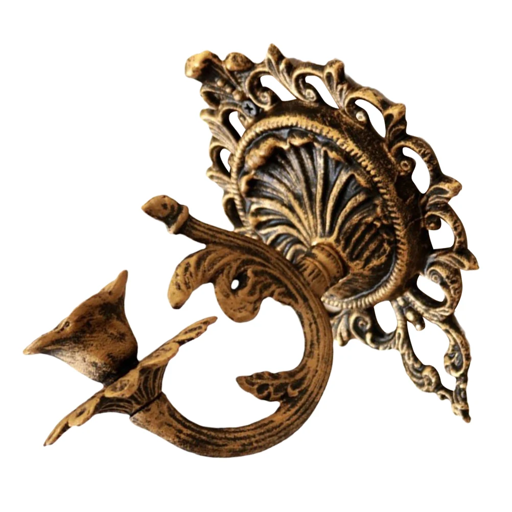 

Wall Mounted Cast Iron Holder Decorative Vintage Sconce Gothic Elegance Metal Mount Traditional