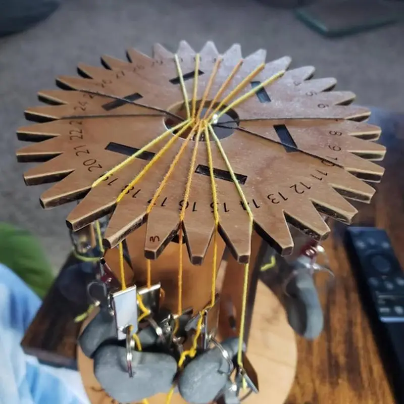 Thread Weaving Disk Wooden Stand DIY Rope Cord Crafts & Knitted Wire Braid Device Portable Bracelets Braided Weaving Board tool