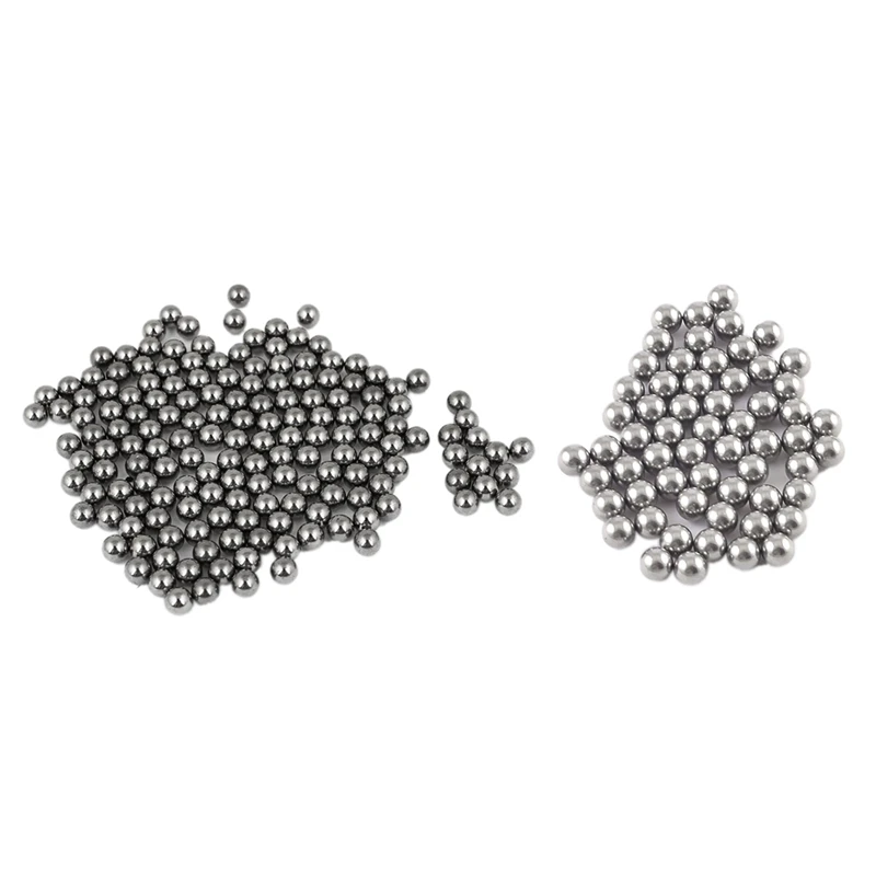 100 Pcs 3Mm Diameter Steel Bike Bicycle Bearing Ball Spares & 60 Pcs 4Mm Dia Bicycle Steel Bearing Ball Replacement