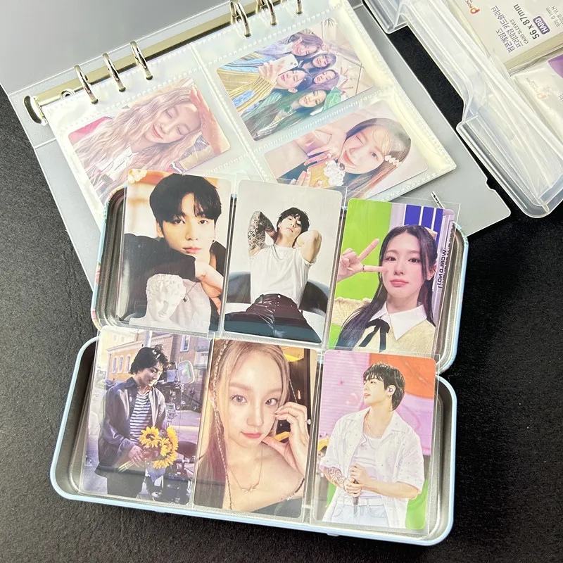 50 Stück Korea-Kartenhüllen HD Clear Kpop Idol Card Schutzhülle Photcards Protector Photo Case Box für Popcorn-Kartenhalter – Detail 10