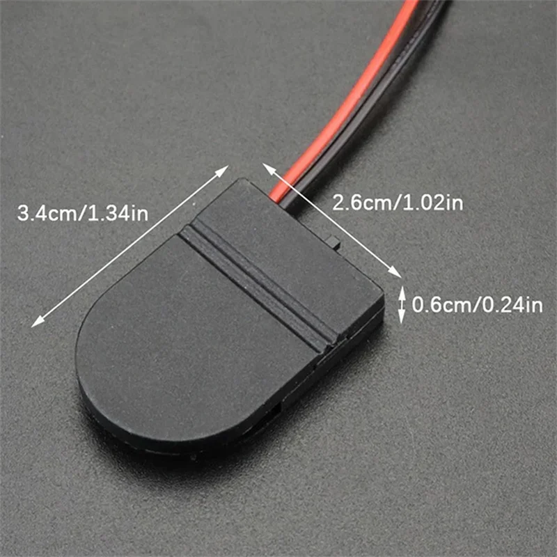 Immagine 5: 1/5 Pezzi Supporto per Batteria a Bottone CR2032 con Interruttore ON-OFF, Custodia per Batteria 3V, Scatola Portabatterie