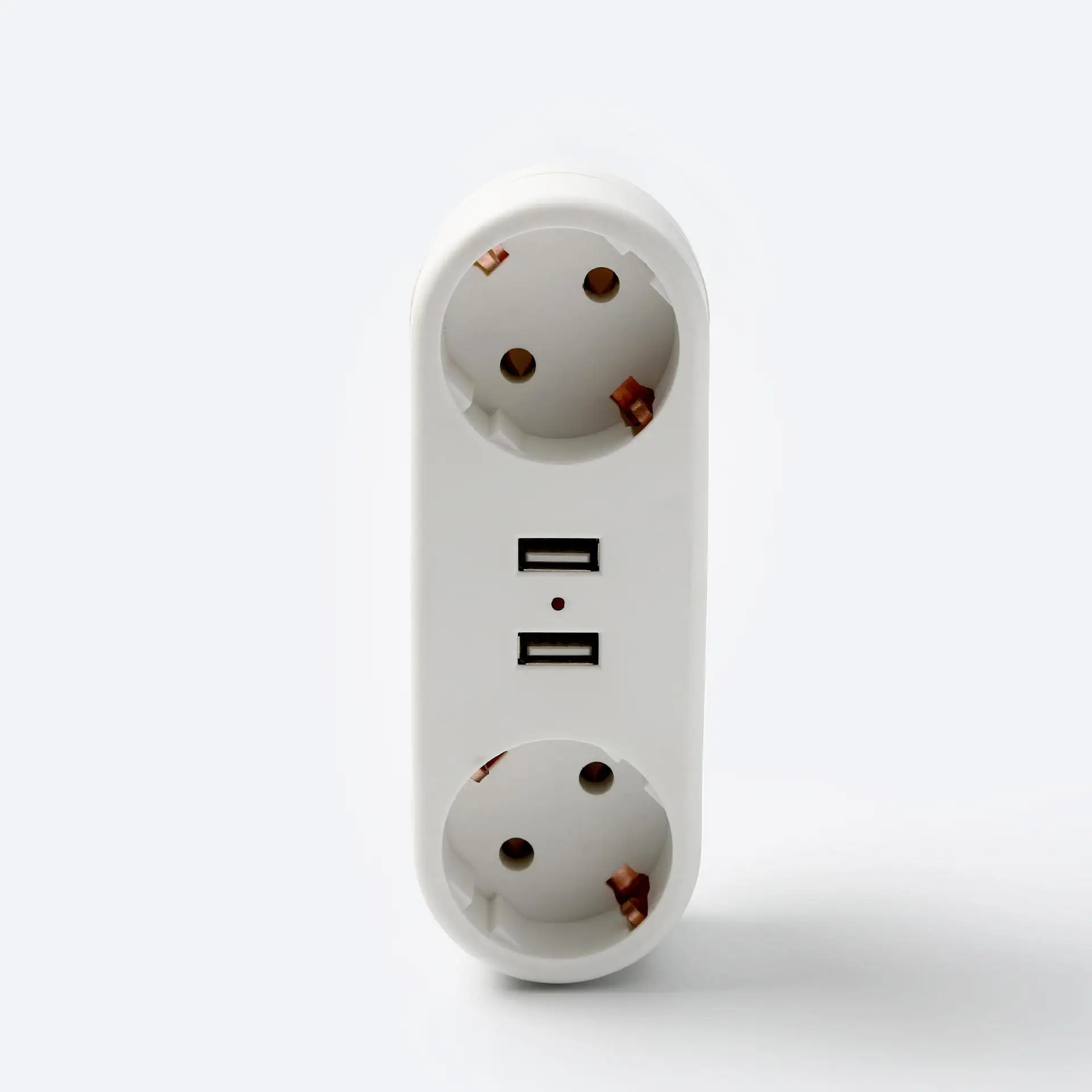 1 to 2 Fath USB Socket Converter 2 USB German DE Standard Russia Plug Power Outlet EU Standard Conversion Socket