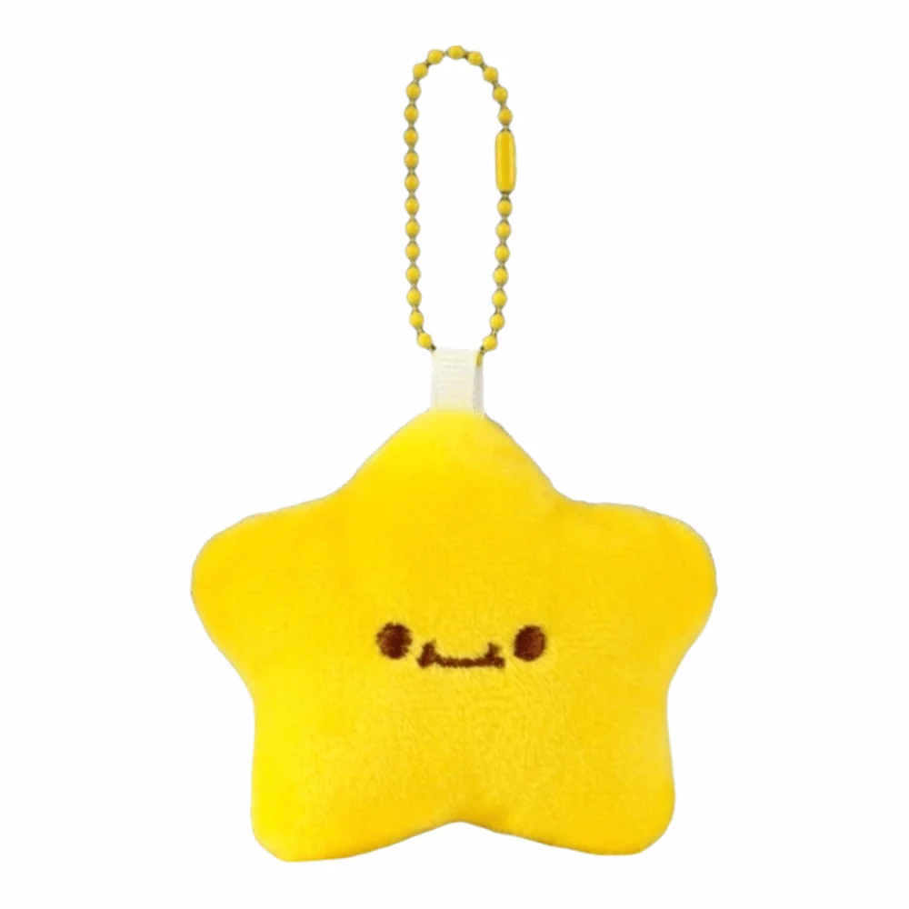 Y2K Cute Stars Soft Bag Pendant Charms Fluffy Fashion Jewelry Star Key Chain Bag Accessories
