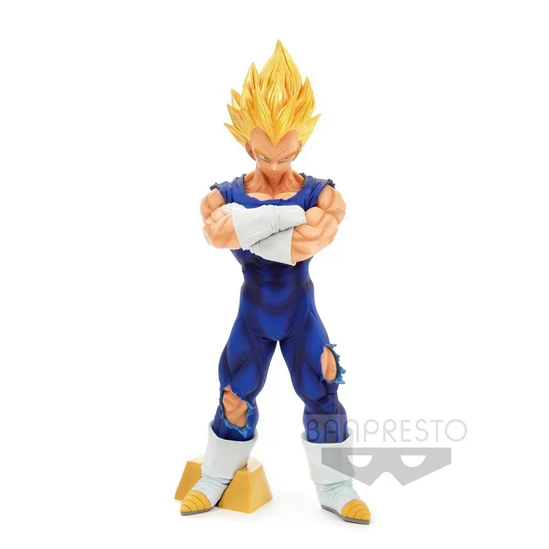 Bandai Original Banpresto Anime Dragon Ball Z Grandista Resolution of Soldiers Vegeta PVC Action Figure Model Collection Toys