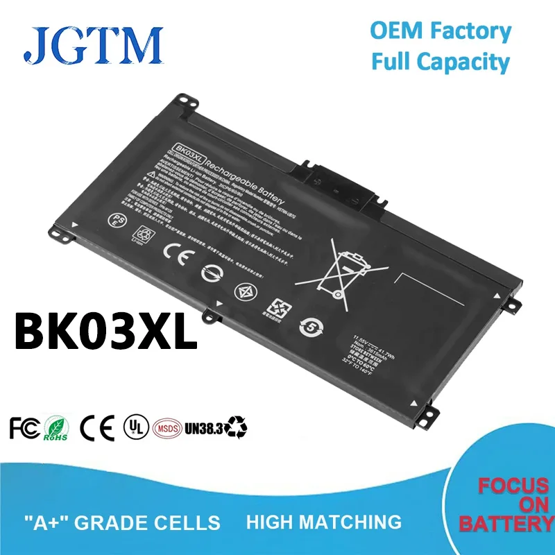 BK03XL Laptop Battery for HP Pavilion X360 Battery 14 14m Series 14m-ba011dx 14m-ba114dx 14-ba253cl 14m-ba013dx 14m-ba015dx