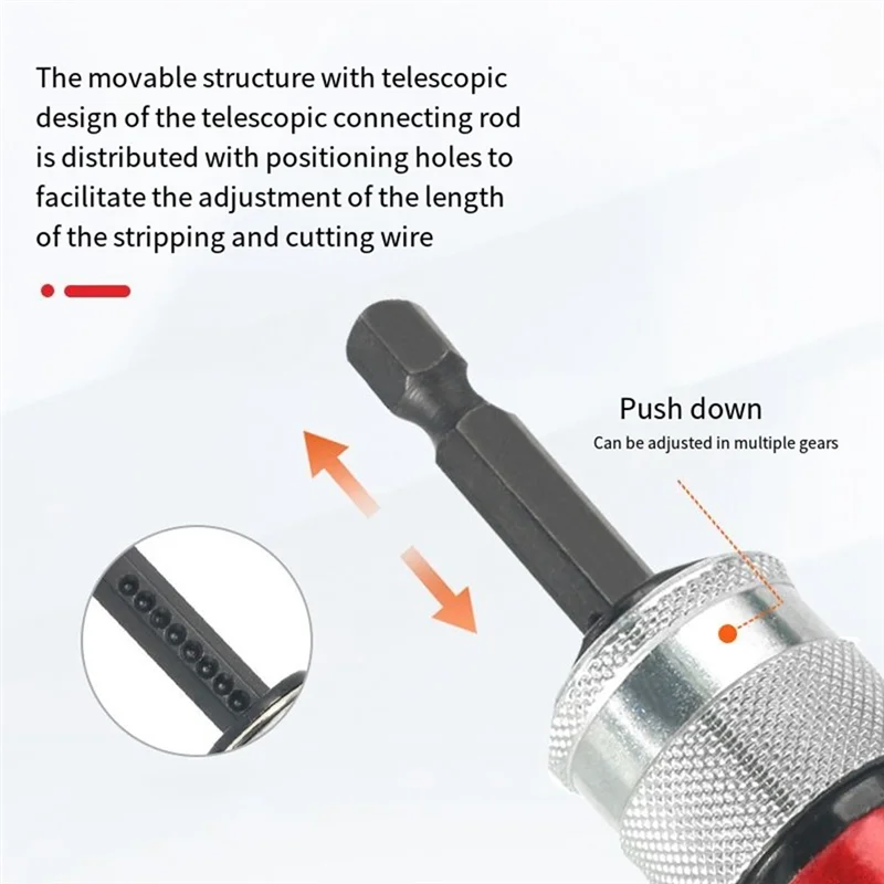Elektrische Draad Stripper Mes Zeshoekige Handvat Elektrische Draad Peeling Machine Voor Boormachine Driver Draad Strippen Tool VERKOOP