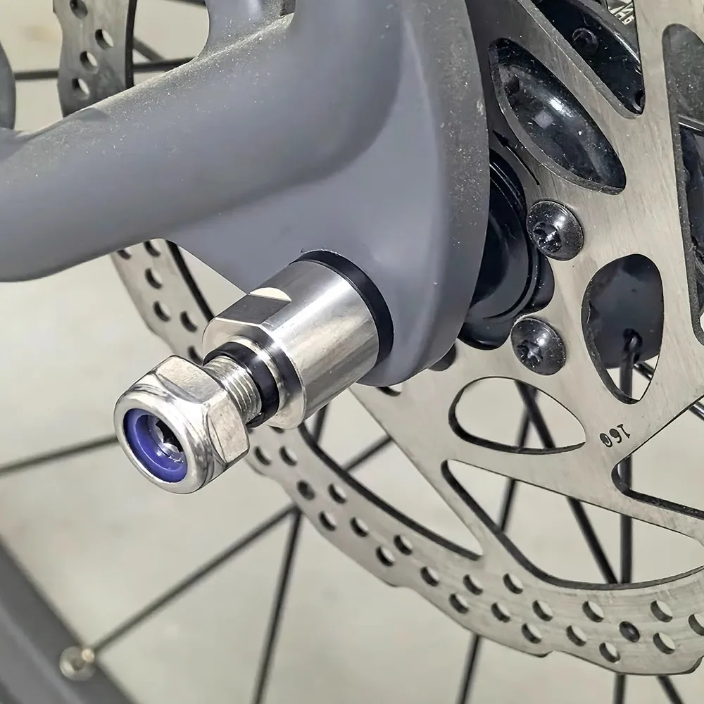 Aluminiumlegierung Fahrradanhänger Steckachse 160–178 mm Fahrradanhängerkupplung Steckachsen Anhänger Frachtachse Vorderradgabel Konverterwelle – Detail 5