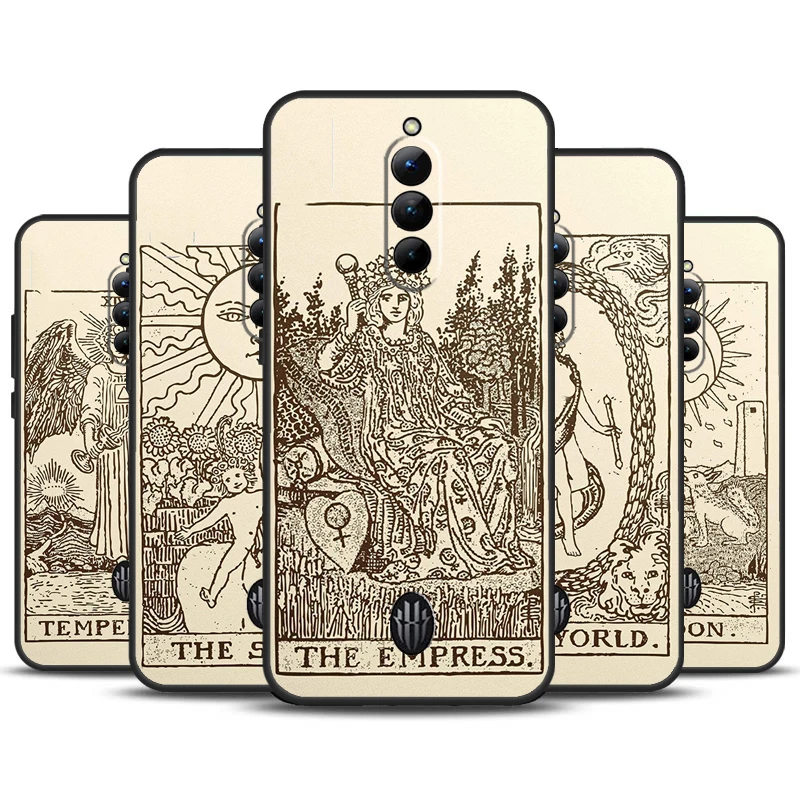 Tarot Card Astrology Sun Moon Phone Case For ZTE Nubia Red Magic 8 8S 9 Pro Plus 5G 5S 6R Redmagic 6 7 6S 7S Pro Cover