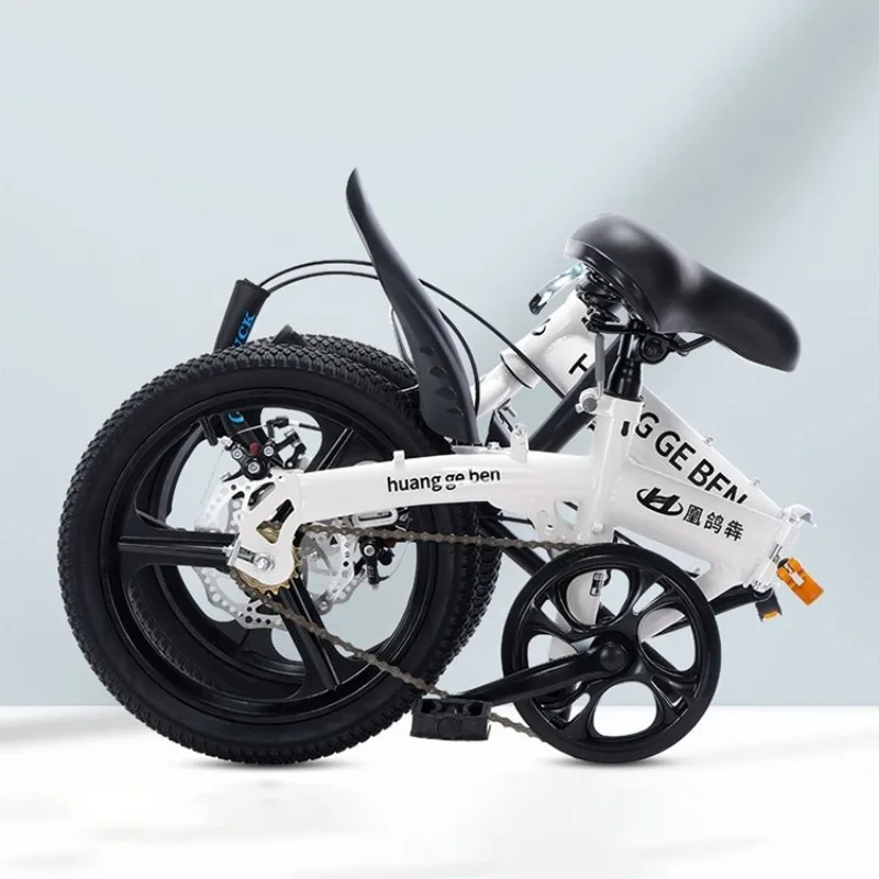 20 Inch Folding Bikes Adult Variable Speed Bike Lightweight Compact Pedal Bike Student Cycle Portable Space Saving Durable Bikes