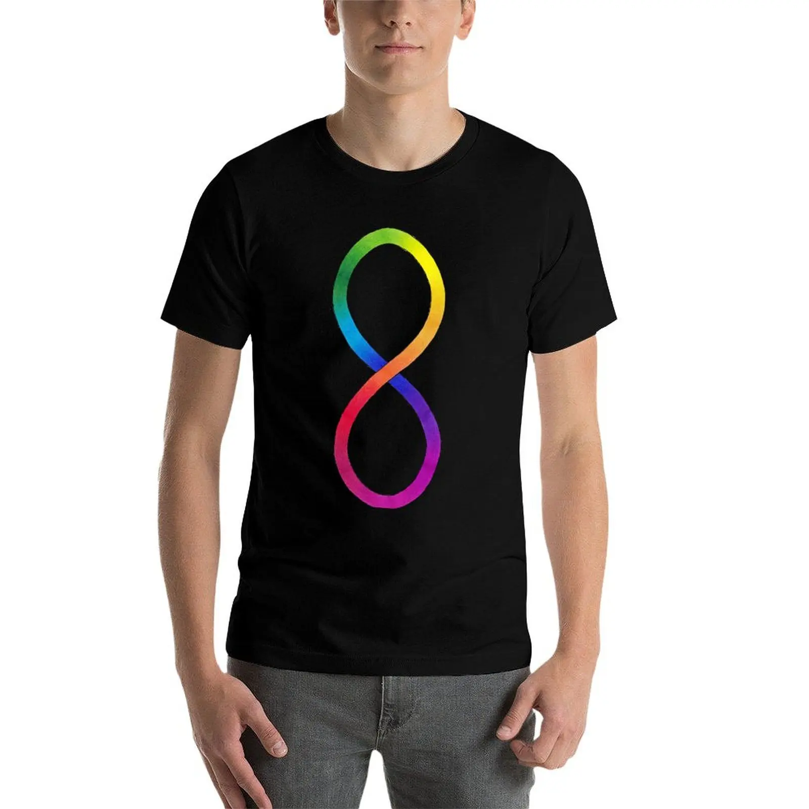

Autistic Pride Symbol - Vertical T-Shirt men t shirt cotton 100% t shirts with prints t shirts for man slim fit T-Shirt