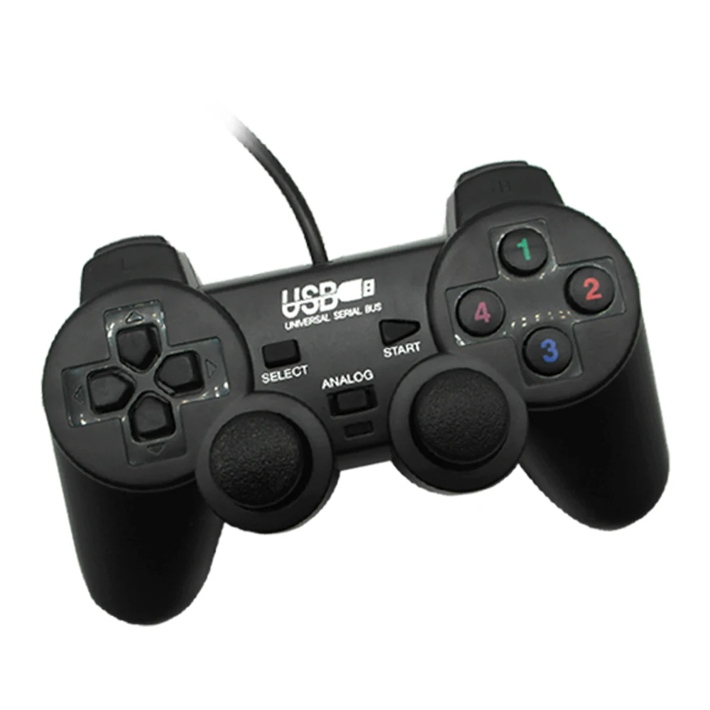 USB Joystick Game Pad for PC Pipa vibration wired controller PS2 Puls 2