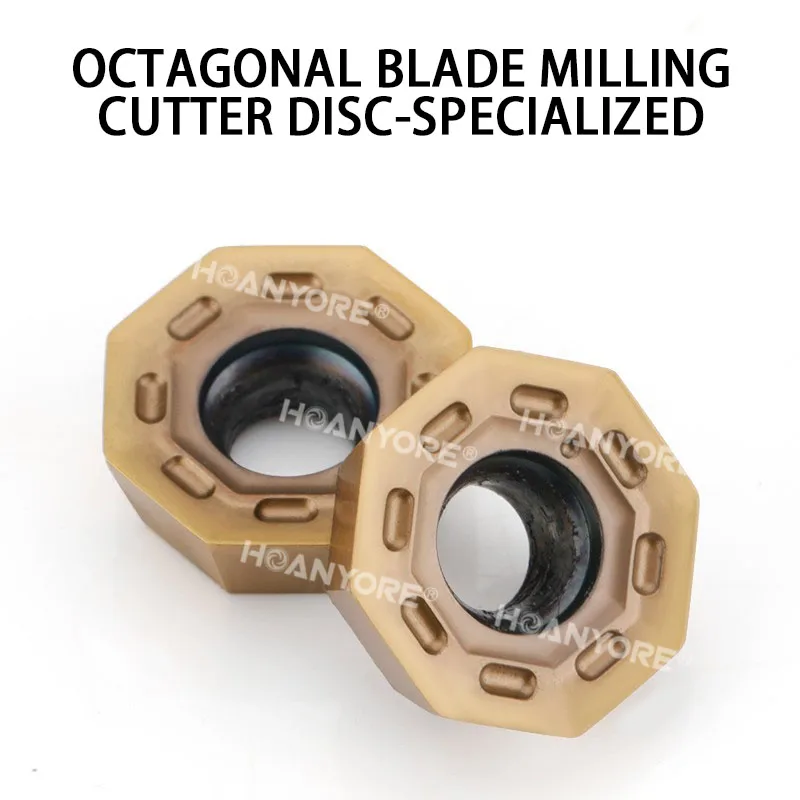 قاطعة المطحنة المثمنة إدراج ODHT0504 الفولاذ المقاوم للصدأ العالمي مثمنة قاطعة المطحنة القرص قطع إدراج CNC