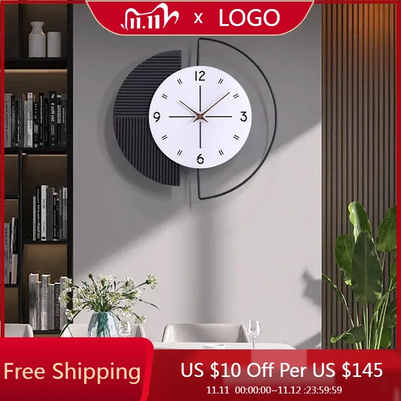 

Simple Restaurant Wall Watch Living Room Luxury Bathroom Aesthetic Fashion Clock Wall Kitchen Reloj De Pared Home Decoration